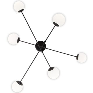 Потолочная люстра Eurosvet Netz 30181/6 черный Smart a062214