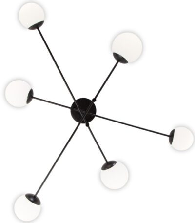 Потолочная люстра Eurosvet Netz 30181/6 черный Smart a062214