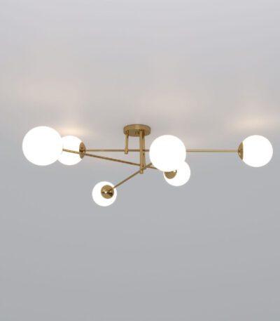 Потолочная люстра Eurosvet Netz 30181/6 латунь Smart a062217