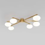 Потолочная люстра Eurosvet Opaline 70220/6 латунь Smart a065766