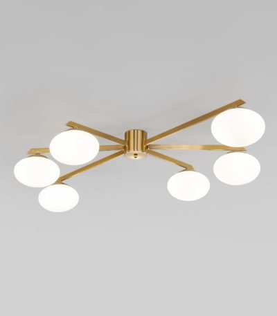 Потолочная люстра Eurosvet Opaline 70220/6 латунь Smart a065766