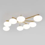 Потолочная люстра Eurosvet Opaline 70220/8 латунь Smart a065768