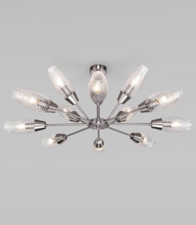 Потолочная люстра Eurosvet Thalia 60140/12 сатин-никель