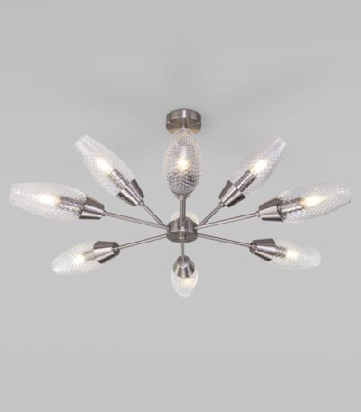 Потолочная люстра Eurosvet Thalia 60140/9 сатин-никель