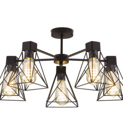 Потолочная люстра Eurosvet Trappola 70107/5 черный