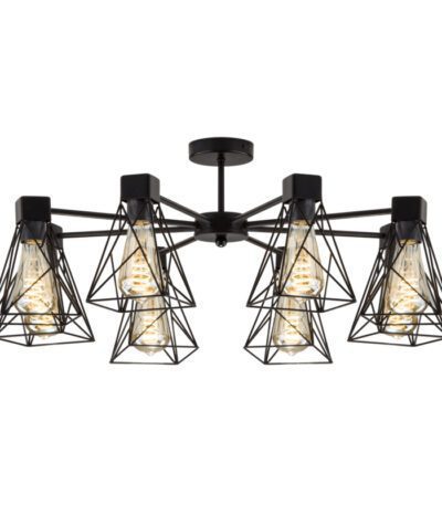 Потолочная люстра Eurosvet Trappola 70107/8 черный