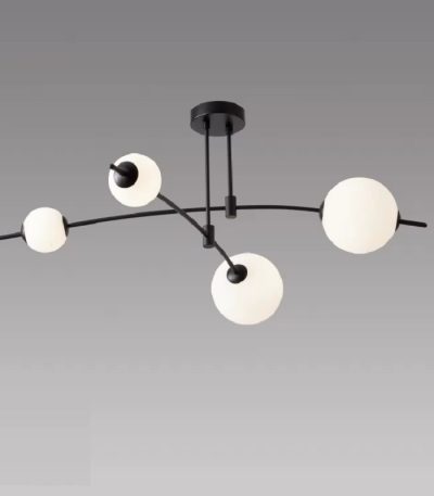 Потолочная люстра iLedex Epical 6827-4 BK+WH