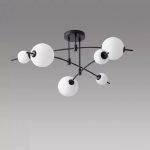 Потолочная люстра iLedex Epical 6827-6 BK+WH