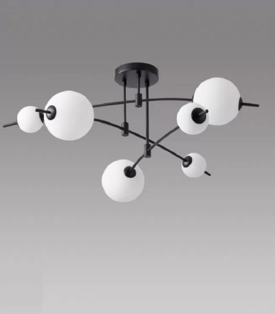 Потолочная люстра iLedex Epical 6827-6 BK+WH