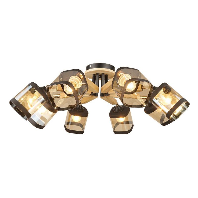 Потолочная люстра IMEX MD.4508-8-S BK+FGD Потолочная люстра IMEX MD.4508-8-S BK+FGD