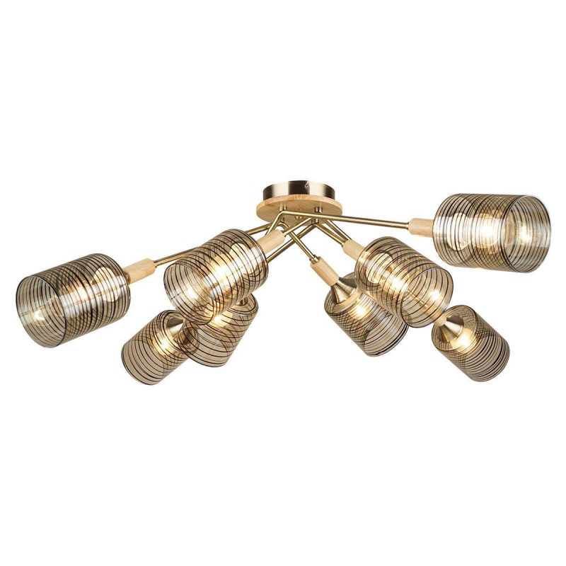 Потолочная люстра IMEX MD.4536-8-S AB Потолочная люстра IMEX MD.4536-8-S AB