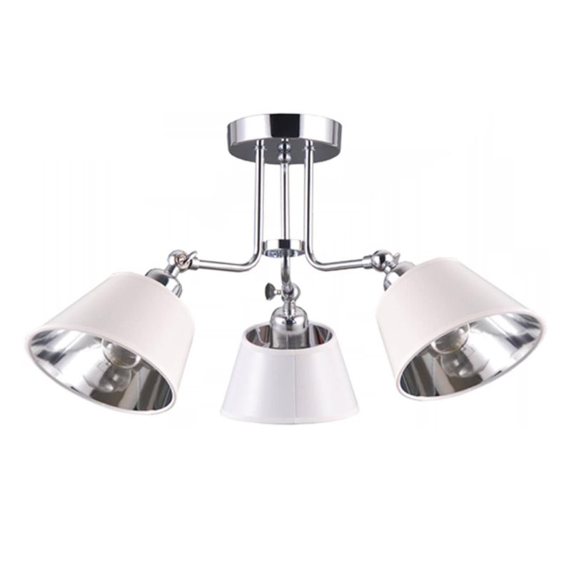 Потолочная люстра IMEX MD.77173-3-S WH+CH Потолочная люстра IMEX MD.77173-3-S WH+CH