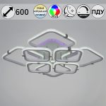 Потолочная люстра Reluce 06321-3.3-4+4A WH+CR (RGB)
