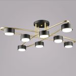 Потолочная люстра Reluce 06658-0.3-08 GD+BK GX53