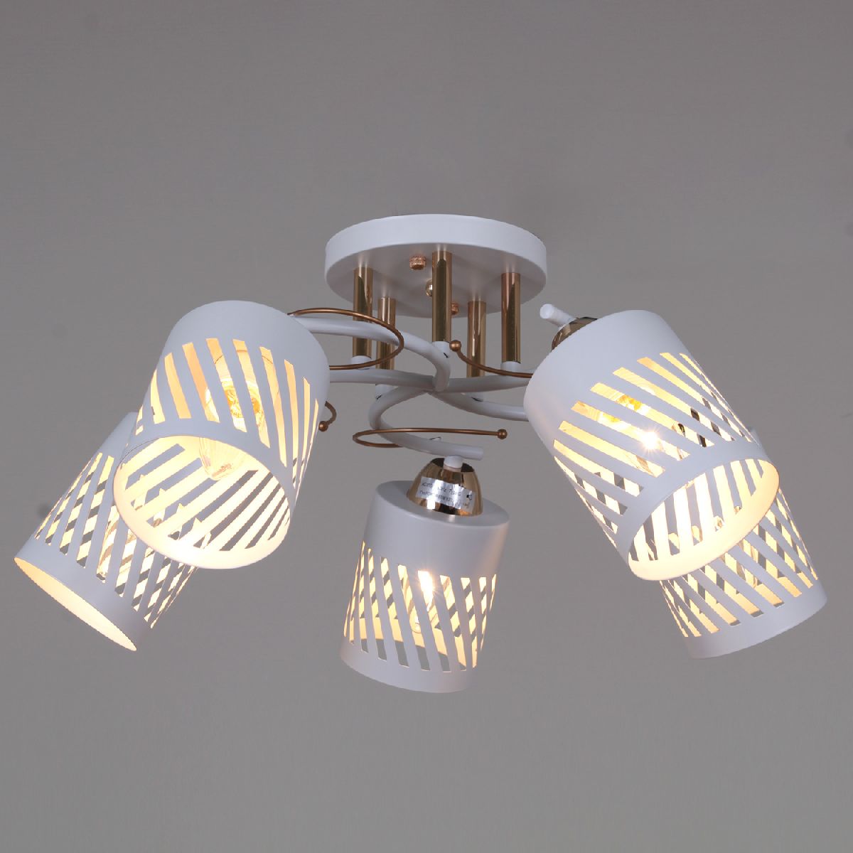 Потолочная люстра Reluce 08235-0.3-05 WT+FG Потолочная люстра Reluce 08235-0.3-05 WT+FG