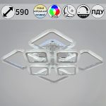 Потолочная люстра Reluce 09826-3.3-4+4C CR (RGB)