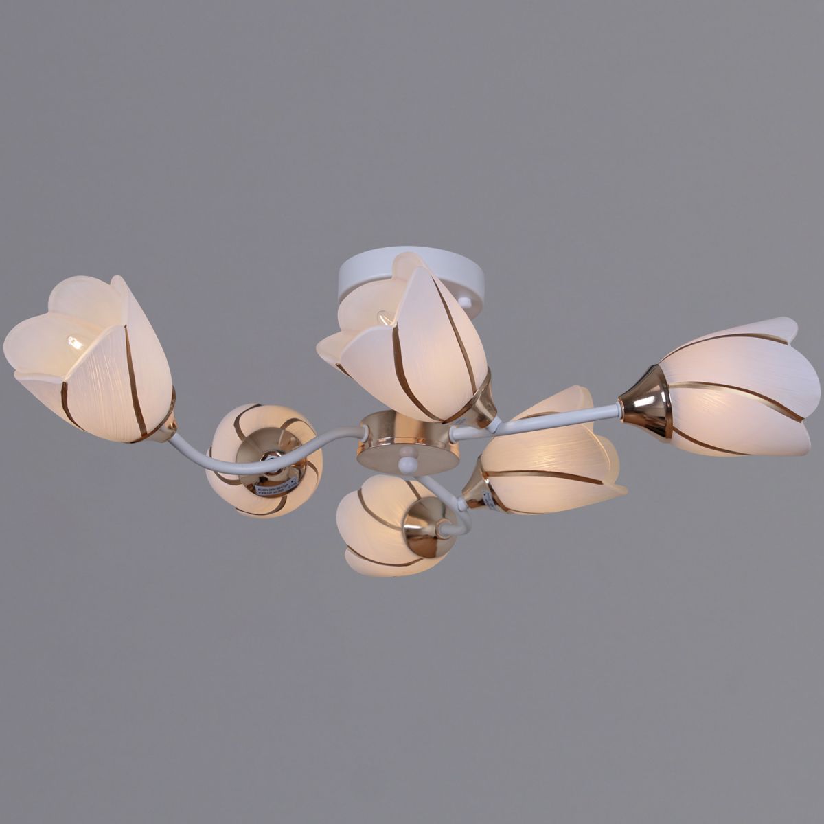 Потолочная люстра Reluce 35360-0.3-06 WH+FG Потолочная люстра Reluce 35360-0.3-06 WH+FG