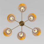 Люстра на штанге Eurosvet Topanga 60173/6 латунь Smart a069017