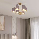 Люстра на штанге Eurosvet Topanga 60173/6 латунь Smart a069017