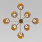 Люстра на штанге Eurosvet Topanga 60173/8 латунь Smart a069018