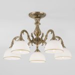 Люстра на штанге Eurosvet 60106/5 античная бронза