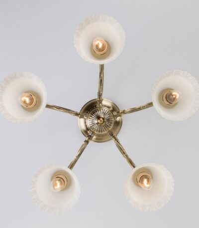 Люстра на штанге Eurosvet 60107/5 античная бронза