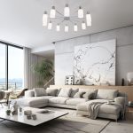 Люстра на штанге Eurosvet Vegga 70160/12 хром Smart a057112