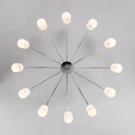 Люстра на штанге Eurosvet Vegga 70160/12 хром Smart a057112