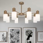 Люстра на штанге Eurosvet Vegga 70160/12 латунь Smart a057111