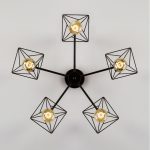 Потолочная люстра Eurosvet Trappola 70107/5 черный