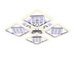 Потолочная светодиодная люстра Ambrella Light Acrylica Ice FA288