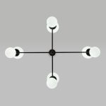 Подвесная люстра Eurosvet Bubble 30182/8 черный Smart a063212