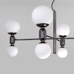 Подвесная люстра Eurosvet Bubble 30182/8 черный жемчуг a063206