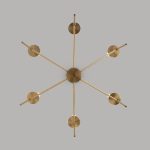 Люстра на штанге Eurosvet Anders 60142/6 латунь Smart a061930