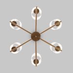 Подвесная люстра Eurosvet Caprera 60146/6 латунь Smart a063858