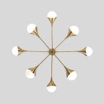 Люстра на штанге Eurosvet 60168/8 латунь Smart a068273