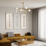 Люстра на штанге Eurosvet 60168/8 латунь Smart a068273