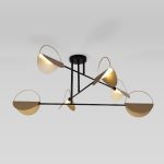 Потолочная люстра Eurosvet Grazia 70148/6 черный/золото Smart a062042