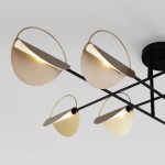 Потолочная люстра Eurosvet Grazia 70148/8 черный/золото Smart a062043