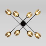 Потолочная люстра Eurosvet Grazia 70148/8 черный/золото Smart a062043