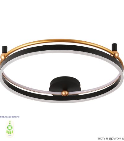 Потолочный светильник Crystal Lux FERNANDO PL72W LED BLACK/GOLD