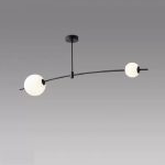 Потолочный светильник iLedex Epical 6827-2 BK+WH