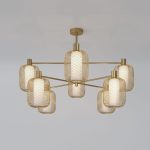 Люстра на штанге Eurosvet Voile 30192/8 золото a069159