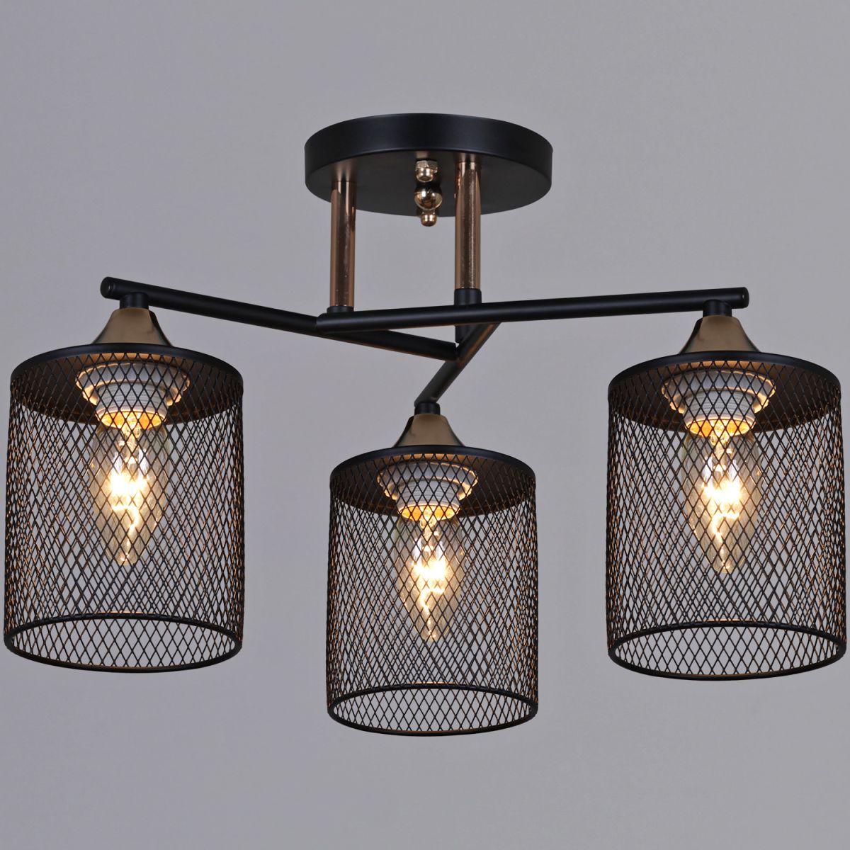 Потолочный светильник Reluce 91360-0.3-03 BK+FG Потолочный светильник Reluce 91360-0.3-03 BK+FG