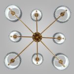 Люстра на штанге Eurosvet Notturno 60162/8 латунь Smart a065666