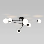 Потолочная люстра Eurosvet Netz 30181/6 черный Smart a062214