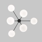 Люстра на штанге Eurosvet Marbella 60147/6 черный Smart a063852