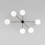 Потолочная люстра Eurosvet Opaline 70220/6 черный a065765