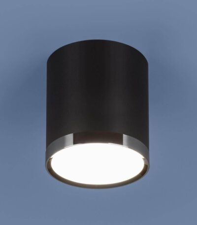 Потолочный светодиодный светильник Elektrostandard DLR024 6W 4200K черный матовый 4690389110375