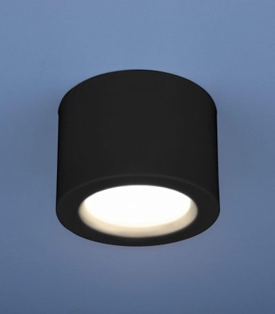 Потолочный светодиодный светильник Elektrostandard DLR026 6W 4200K черный матовый 4690389120688